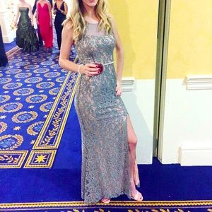 Beautiful grey ball dress